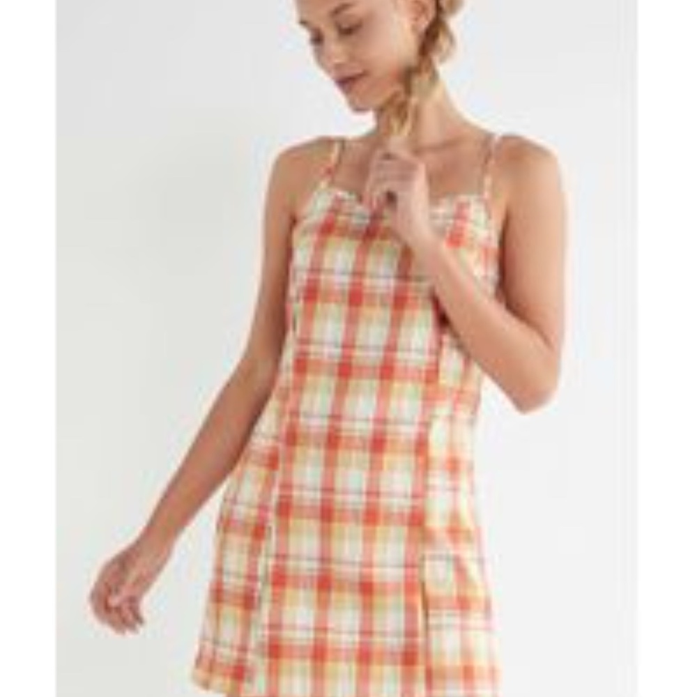 urban renewal plaid shift dress